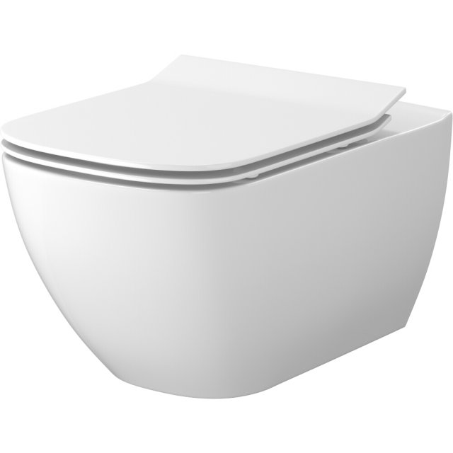 CERSANIT Miska WC podwieszana METROPOLITAN CleanOn z logo CERSANIT be