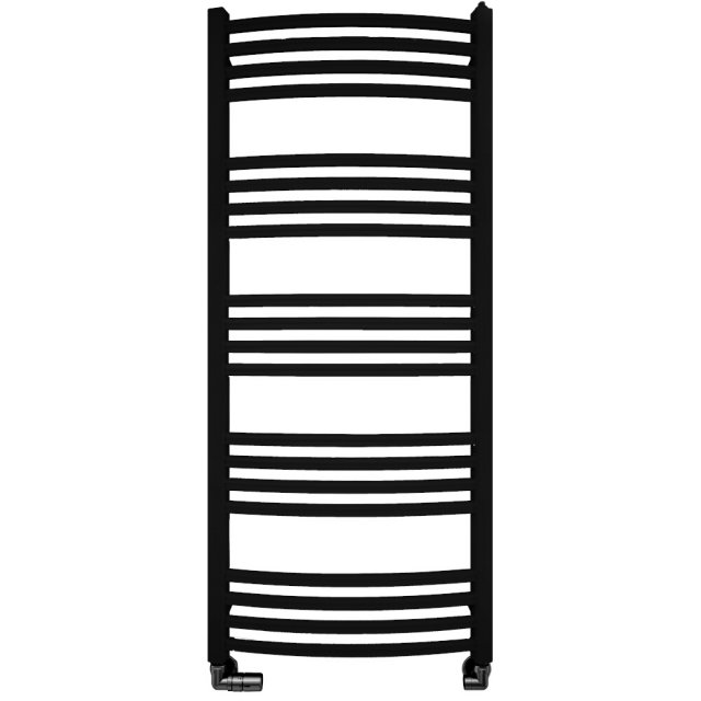 TERMA Grzejnik łazienkowy LENA 114x53,6 czarny mat WGLEN114053-K9M5ZS