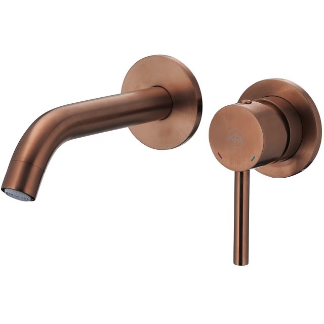 KFA Bateria umywalkowa MOZA podtynkowa różowa złota szczotkowana PVD