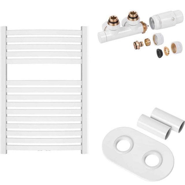 INVENA Grzejnik łazienkowy PROV 80x54 zes. DUOPLEX maskownica podw. b