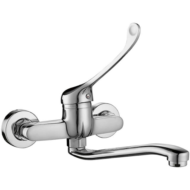 KUCHINOX Bateria zlewozmywakowa ścienna MADERA z obrotową wylewką i d