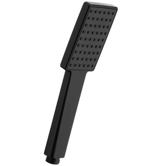 KFA Słuchawka prysznicowa LOGON prostokątna 1-funkcyjna czarna 842-06