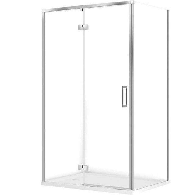 CERSANIT Kabina prysznicowa LARGA lewa chrom 120x90 z brodzikiem TAKO