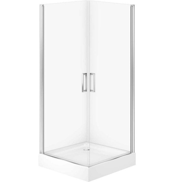 CERSANIT Kabina prysznicowa MODUO 90x90 chrom, szkło transparentne, b