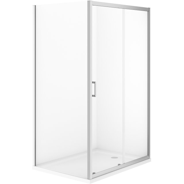 CERSANIT Kabina prysznicowa VERSO przesuwna 120x90x190 chrom z brodzi