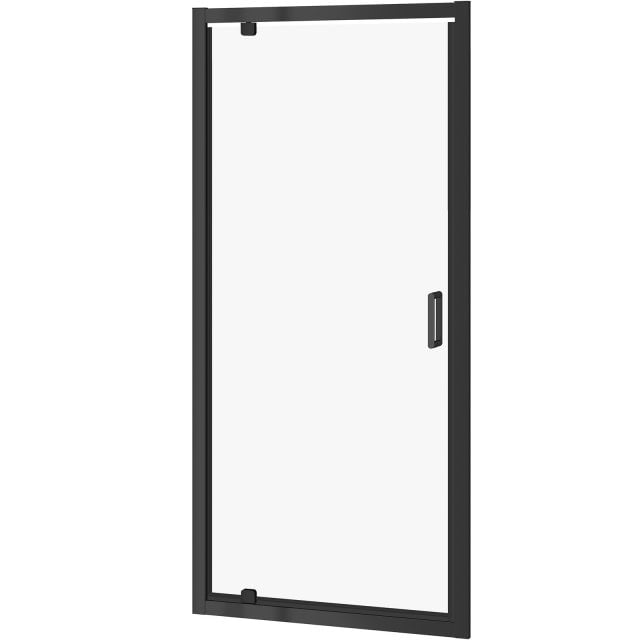 CERSANIT Drzwi pivot ARTECO kabiny prysznicowej 90x190 czarne, szkło