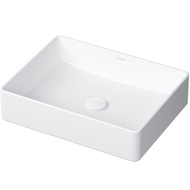 OMNIRES Umywalka nablatowa PASADENA 47 prostokątna biały połysk PASAD