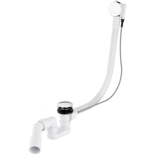 OMNIRES Syfon wannowy CGS przelewowo-odpływowy chrom połysk TK104-PLU