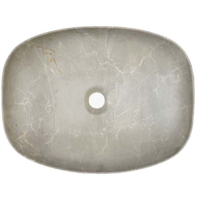 COMAD Umywalka nablatowa ANNA 50 szary marmur UN-ANNA-MY1