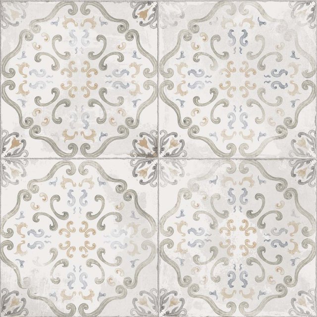 Gres szkliwiony hiszpański El Molino ALICE WHITE mat z błyszczącymi w