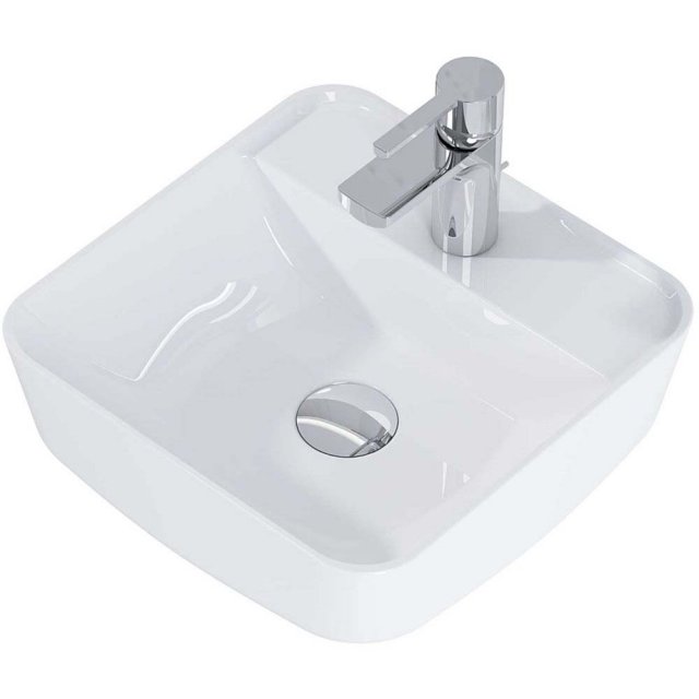 ELITA Umywalka nablatowa TONIA 39x39 blat, ceram white 145081