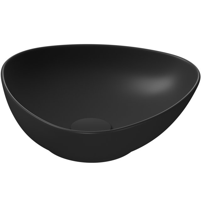 Umywalka nablatowa MALIKA 40 nieregularna antracyt K711-020