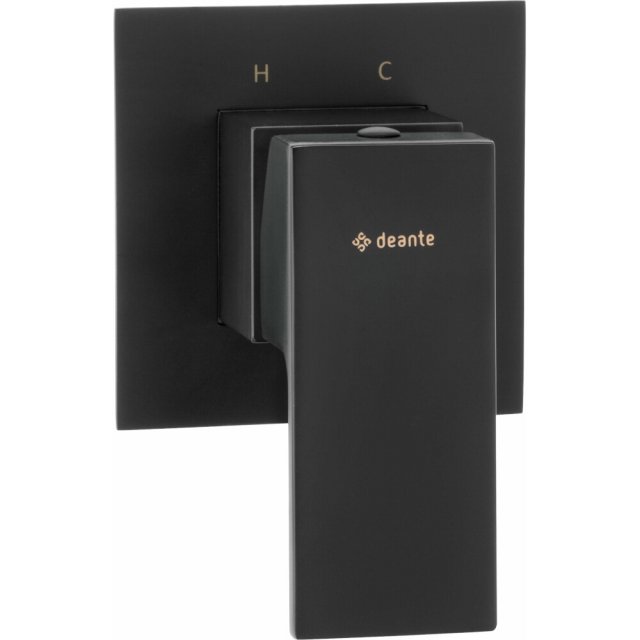DEANTE Bateria prysznicowa podtynkowa ANEMON BIS nero bez przełącznik