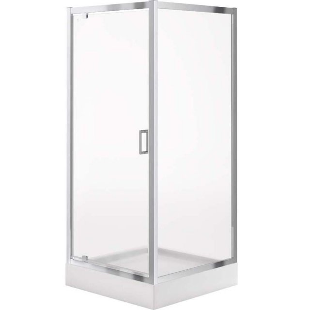 CERSANIT Kabina prysznicowa kwadratowa ARTECO 90x190 z brodzikiem TAK