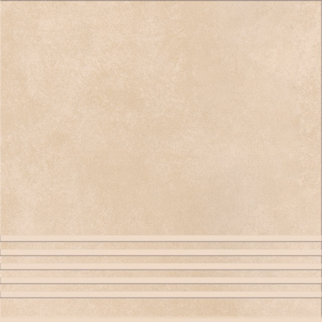 Gres szkliwiony stopnica ARES warm beige mat 29,8x29,8 gat. I