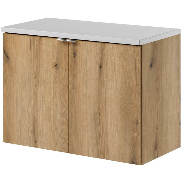 COMAD Szafka podumywalkowa NOVA OAK z drzwiami z blatem WHITE 80 cm