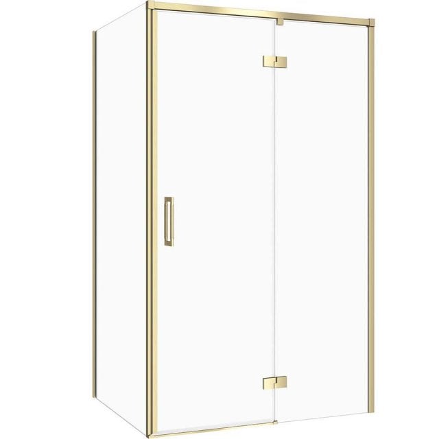 CERSANIT Kabina prysznicowa prostokątna LARGA złota, prawa 120x90 szk