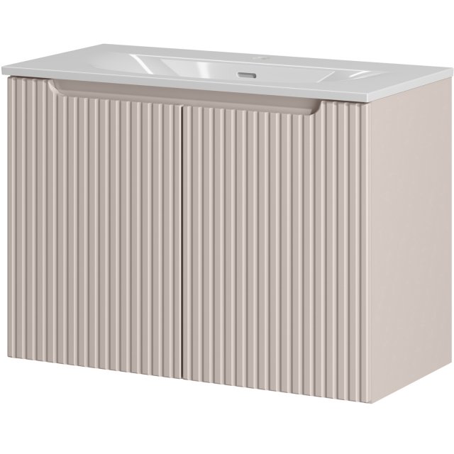 COMAD Szafka z drzwiami NOVA CASHMERE z umywalką meblową SKY 80 cm