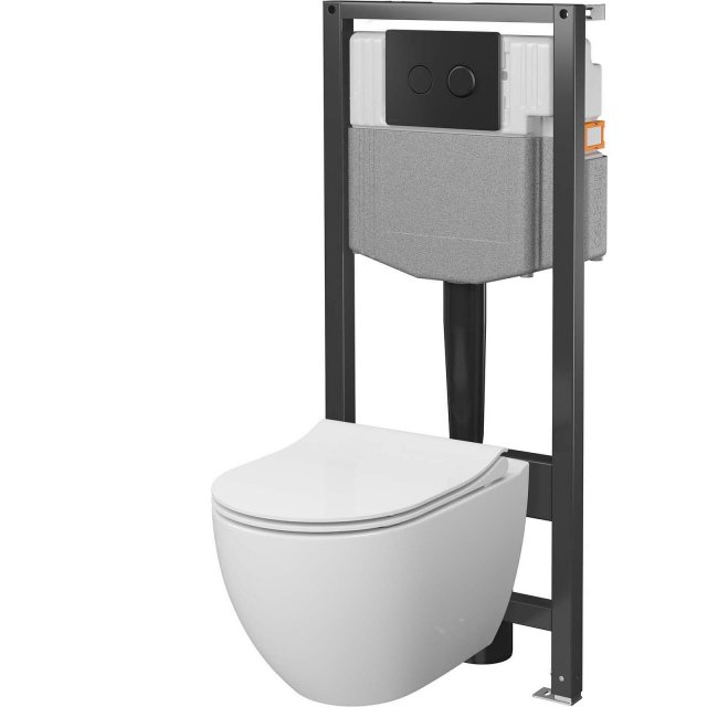 CERSANIT Zestaw podtynkowy GARDA SYSTEM 50 pneumatyczny, miska, deska