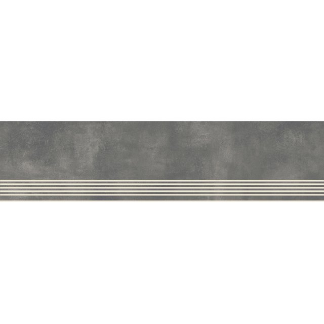 Gres szkliwiony stopnica STREET ART graphite mat 29,8x119,8 gat. I