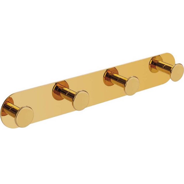 LAVEO Wieszak poczwórny MIRI złoty ALM_G14S