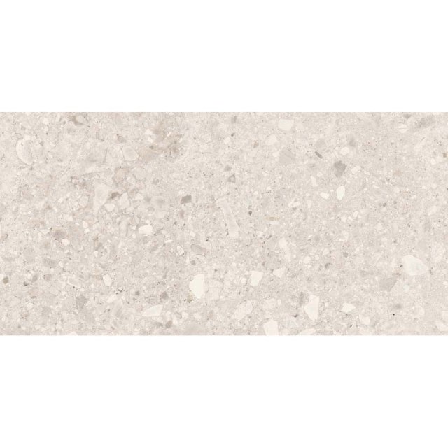 Gres szkliwiony TERRAZZO STONE white mat 59,8x119,8 gat. II