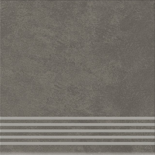 Gres szkliwiony stopnica ARES grey mat 29,8x29,8 gat. I