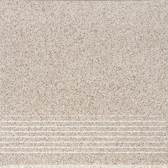 Gres szkliwiony stopnica MILTON beige mat 29,7x29,7 gat. II