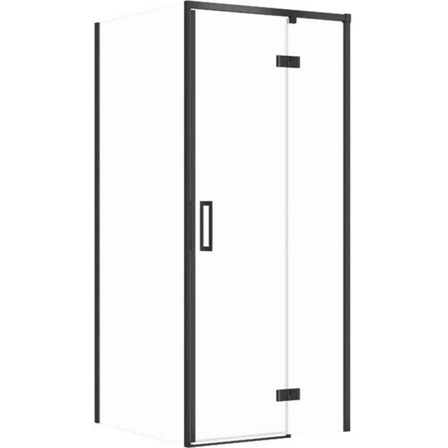 CERSANIT Kabina prysznicowa kwadratowa LARGA prawa 90x90x195 cm czarn