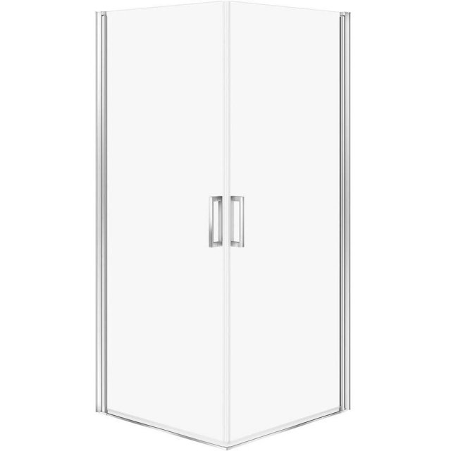 CERSANIT Kabina prysznicowa kwadratowa MODUO 90x90 cm chrom, szkło tr