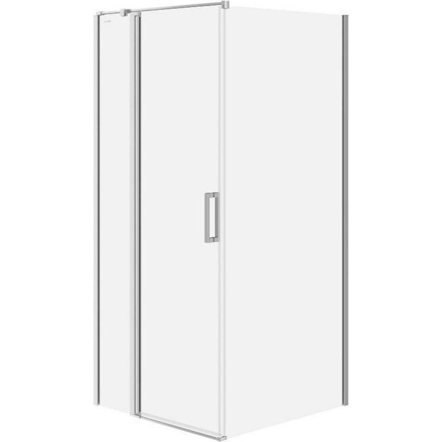 CERSANIT Kabina prysznicowa kwadratowa MODUO lewa 90x90x195 cm chrom