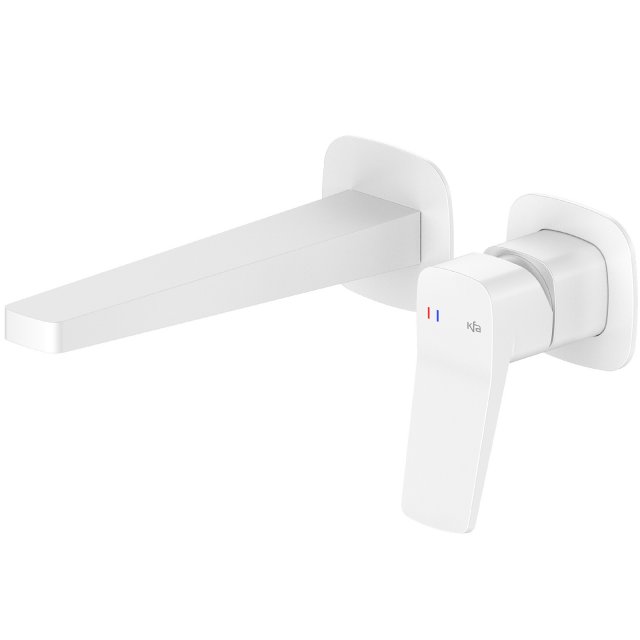 KFA Bateria umywalkowa MALAGA podtynkowa ścienna biała 4529-810-44