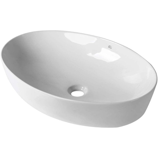 LAVEO Umywalka nablatowa DESNA 60 ceramiczna biała VUD_6262