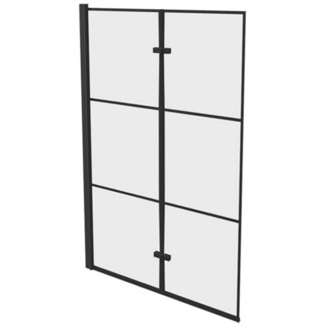 NEW TRENDY Parawan SUPERIA Lewy składany 100x150 szkło czyste 5mm wzó