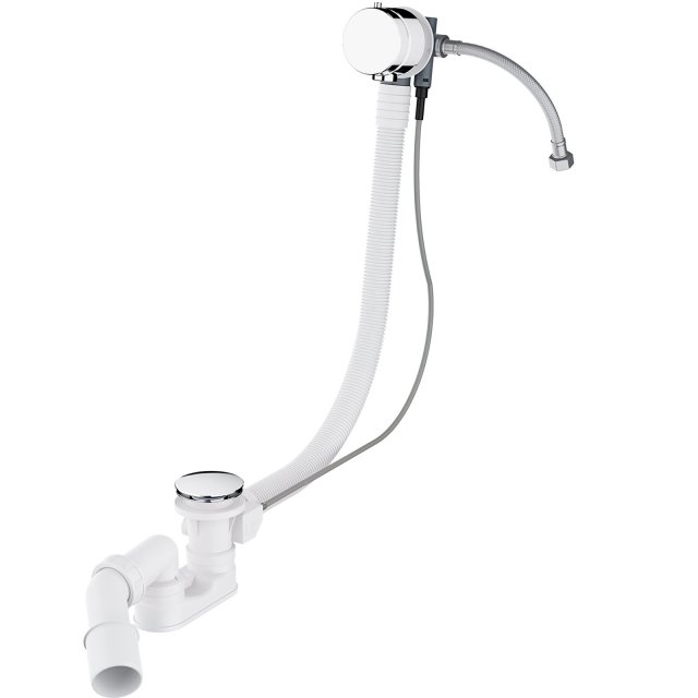 OMNIRES Syfon wannowy CGS przelewowo-odpływowo-napełniający chrom poł