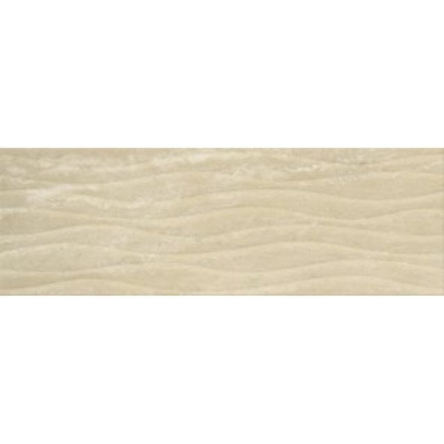 Płytka ścienna NICE TRAVERTIN beige wave structure glossy 20x60 gat.