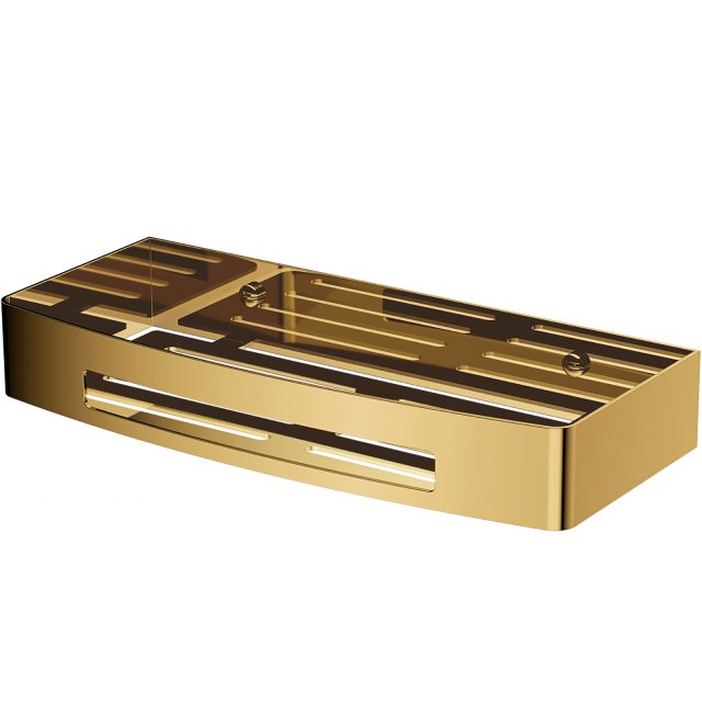 OMNIRES Koszyk prysznicowy UNI 30x5x13 złoty połysk UN10331GL