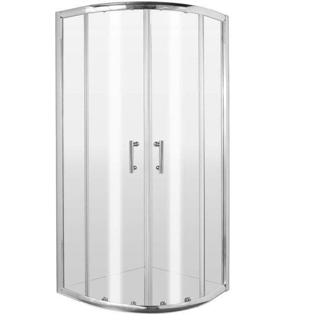 DEANTE Kabina prysznicowa półokrągła JASMIN PLUS 80x80 cm chrom KTJ_0