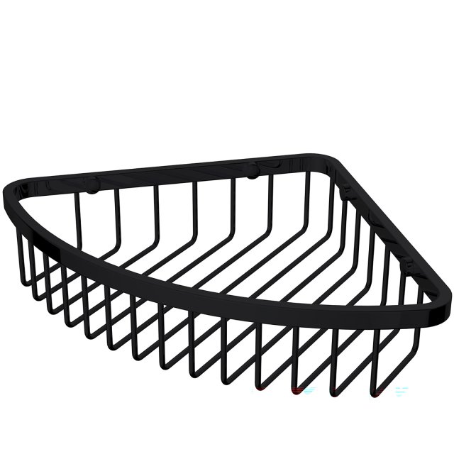 OMNIRES Koszyk prysznicowy UNI 20x20x5 czarny mat UN10330BL