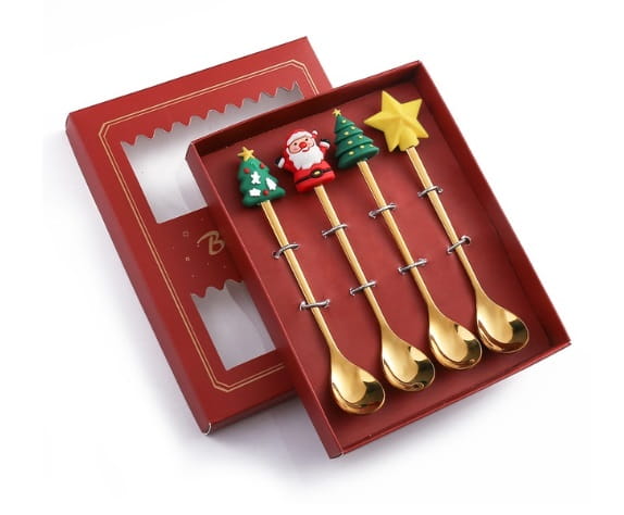 Zestaw Świątecznych Sztućców 4 sztuki