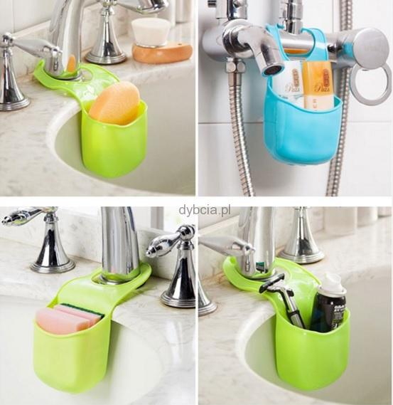 Silikonowy organizer na umywalkę