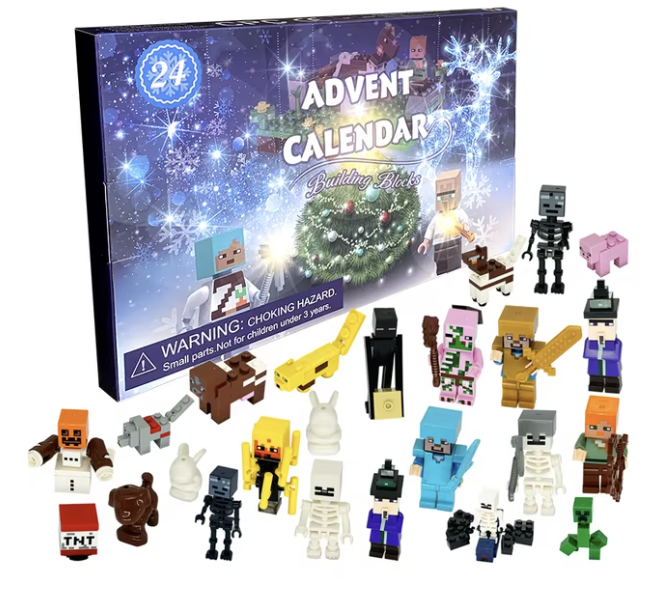 Kalendarz Adwentowy z Figurkami Minecraft