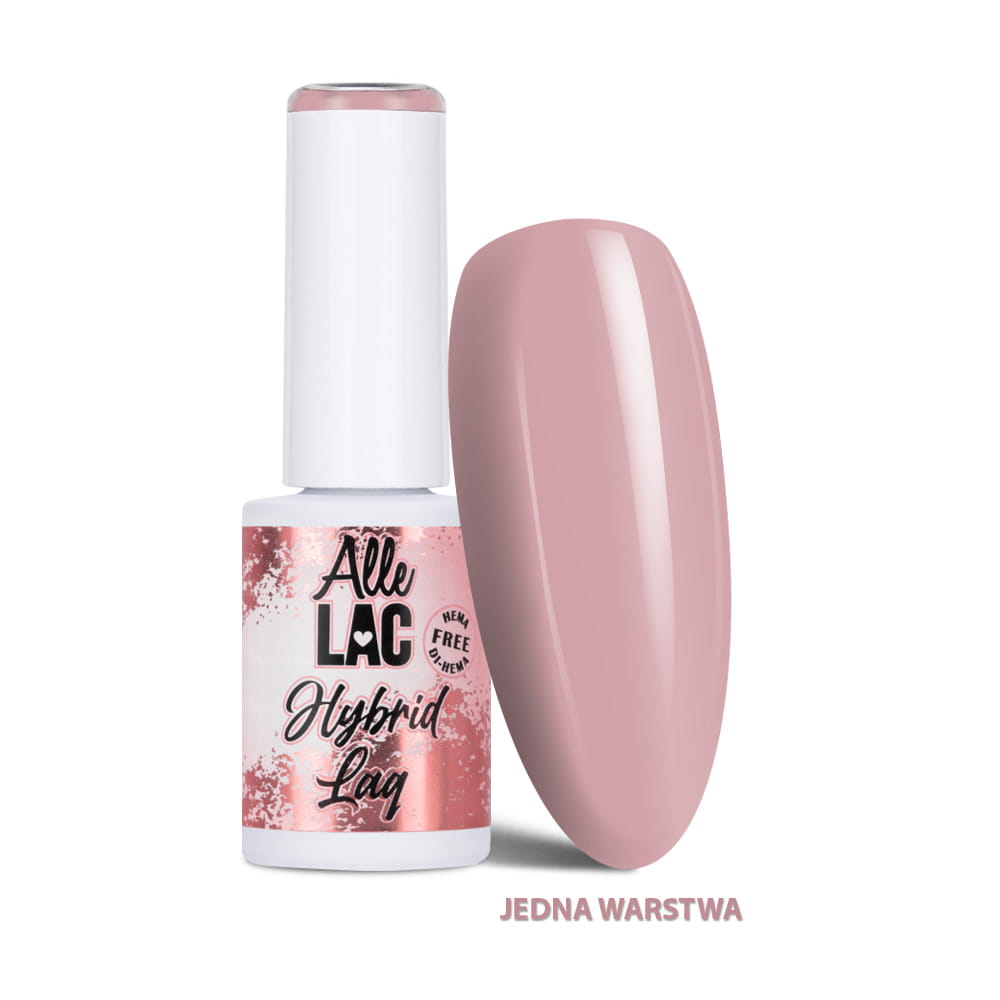 Lakier hybrydowy LED/UV Gel Polish Nudes N8 Rose Clay AlleLac HEMA/Di-HEMA Free 6g