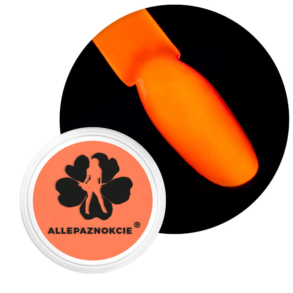 Pigment neonowy do paznokci w proszku Neon UV Pigment Allepaznokcie słoiczek 0,6 g Nr 05