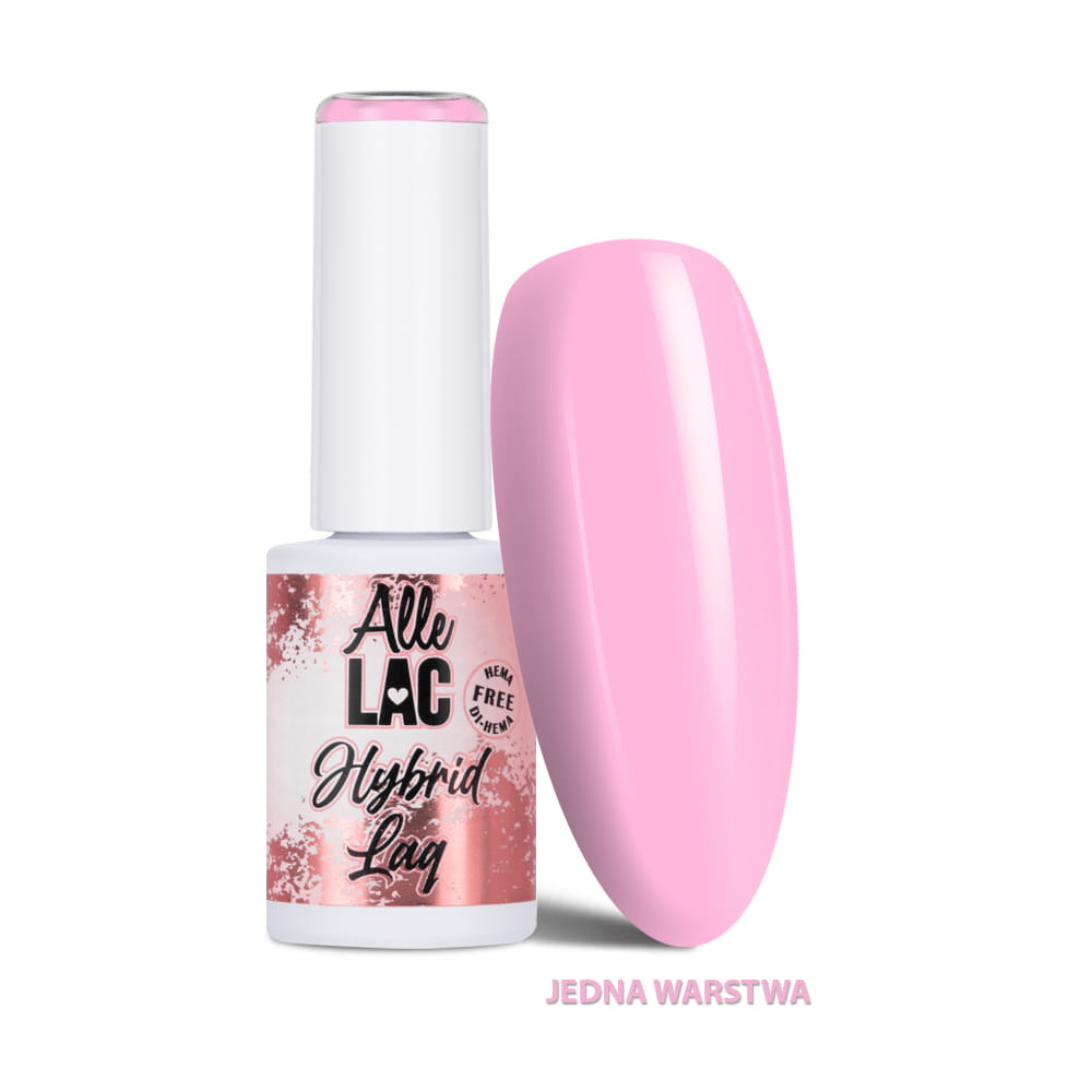 Lakier hybrydowy LED/UV Gel Polish Pinks PI5 Baby Pink AlleLac HEMA/Di-HEMA Free 6g