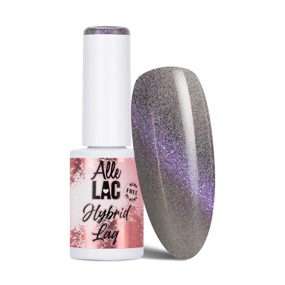 Lakier hybrydowy LED/UV Gel Polish Cat Eye CAT 5 Rainbow AlleLac HEMA/Di-HEMA Free 6g