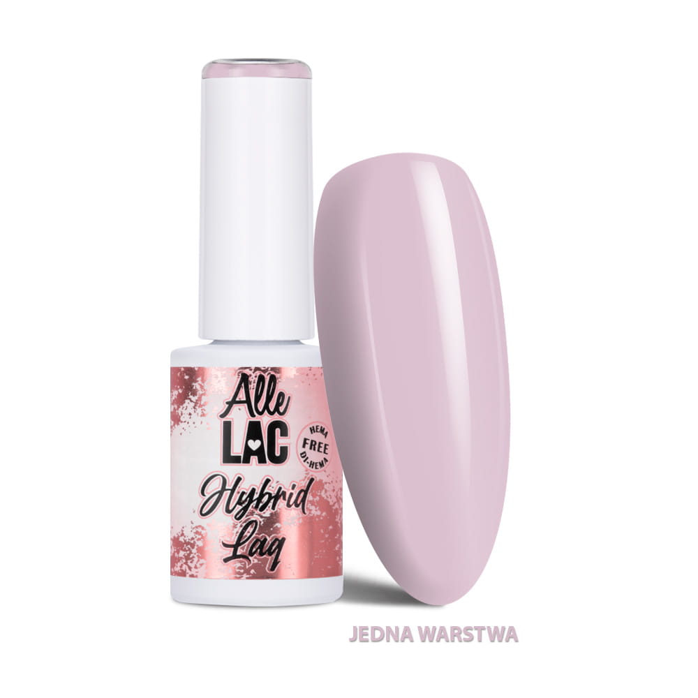 Lakier hybrydowy LED/UV Gel Polish Pinks PI17 Cream Blush AlleLac HEMA/Di-HEMA Free 6g