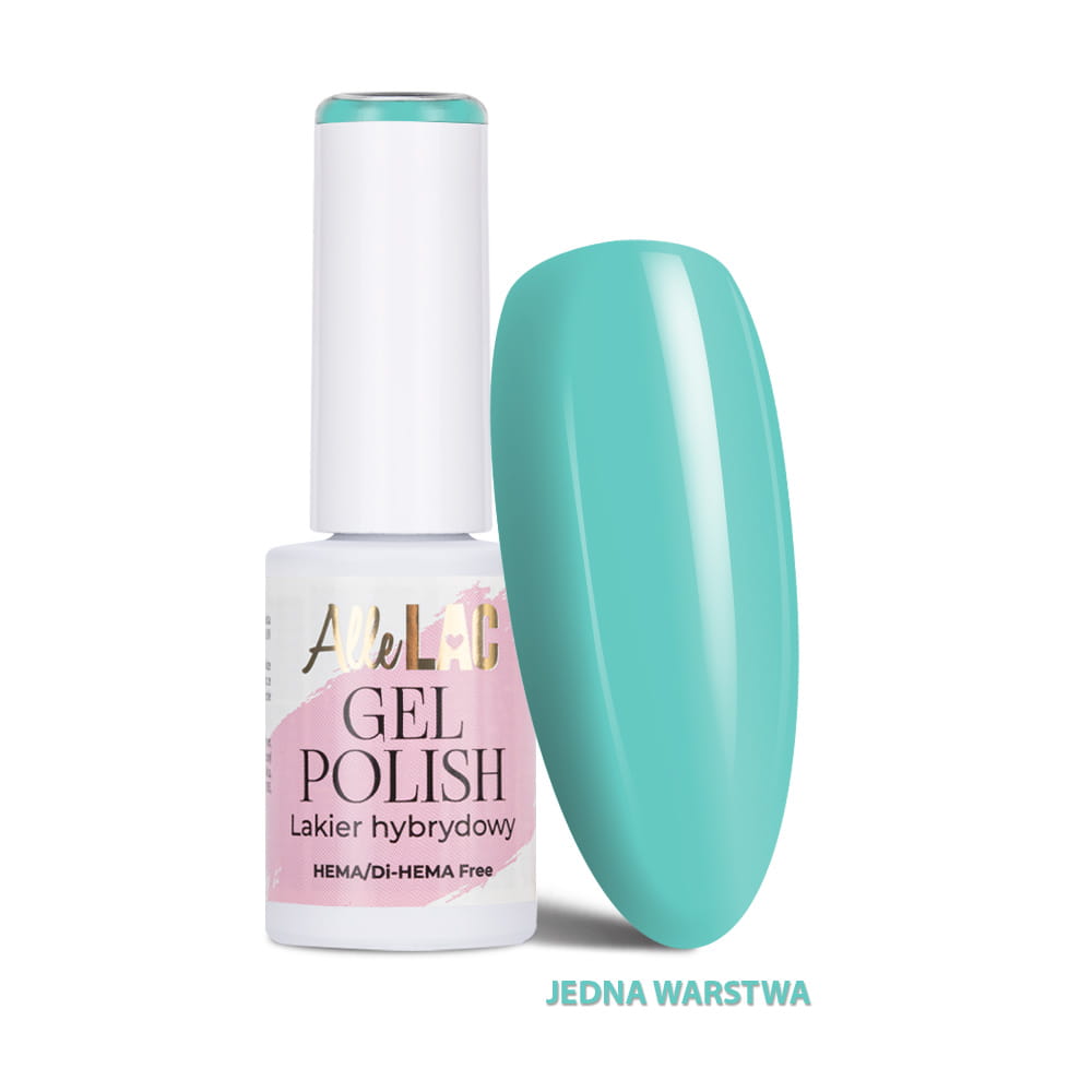 Lakier hybrydowy LED/UV Gel Polish Blues BL1 Mint AlleLac HEMA/Di-HEMA Free 6g