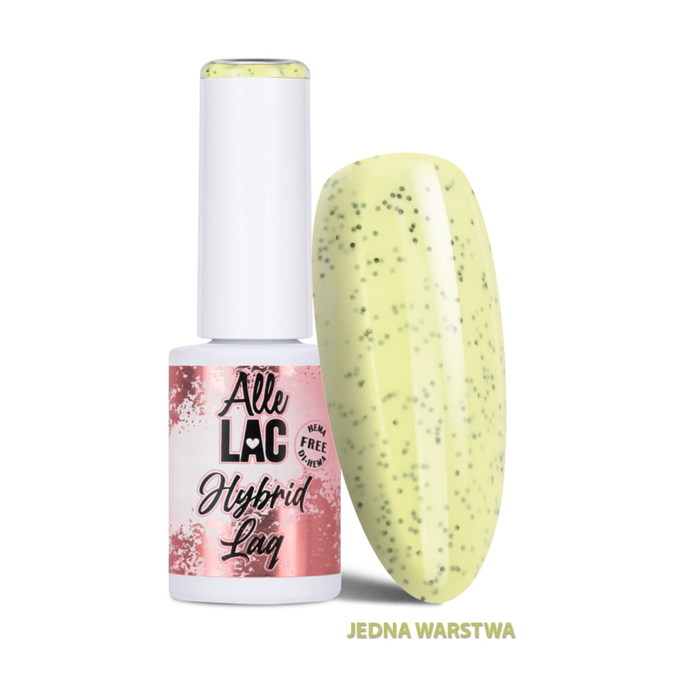 Lakier hybrydowy LED/UV Gel Polish Yellows Y1 Lemon Dots AlleLac HEMA/Di-HEMA Free 6g