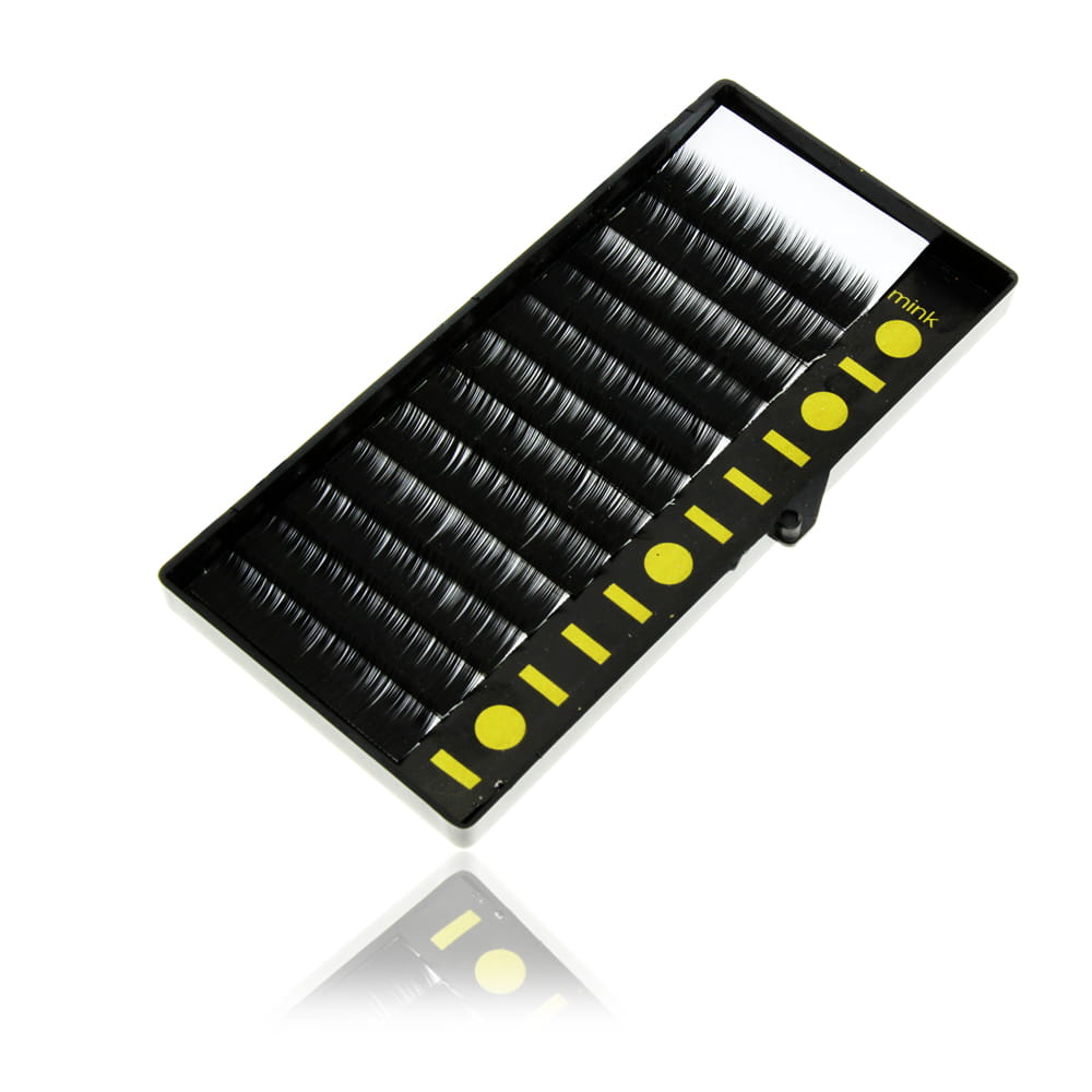 Rzęsy na pasku pojedyncze z norek b 0,15 14 mm